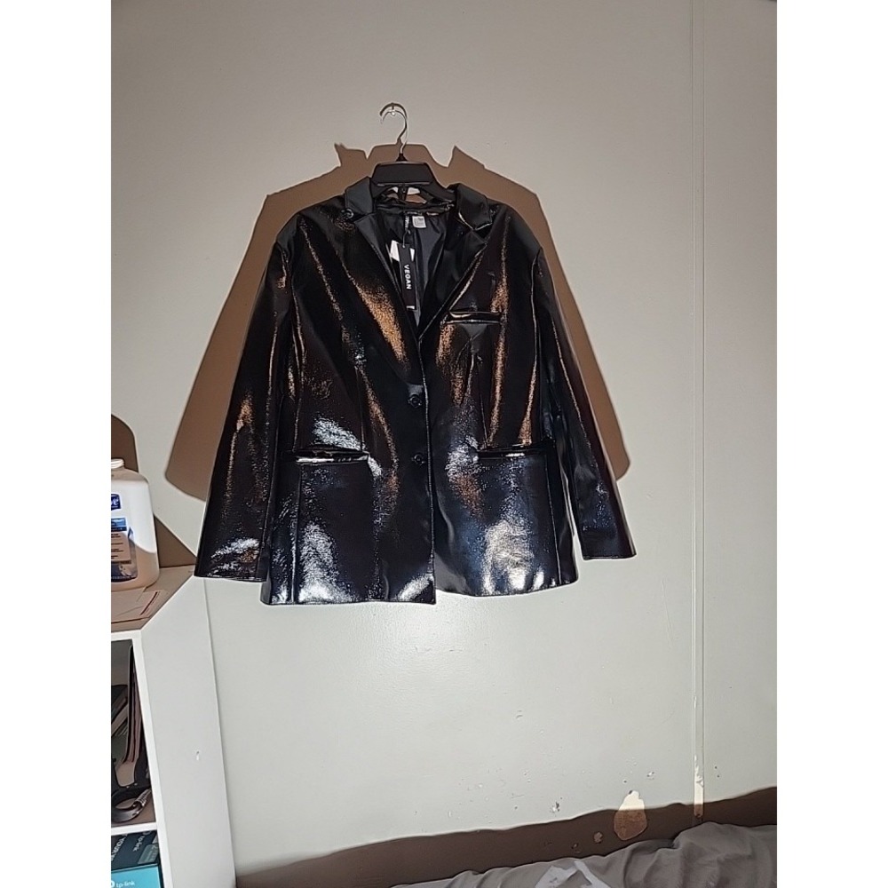 Divided by H&M Black Two Button Blazer Lined Size Large